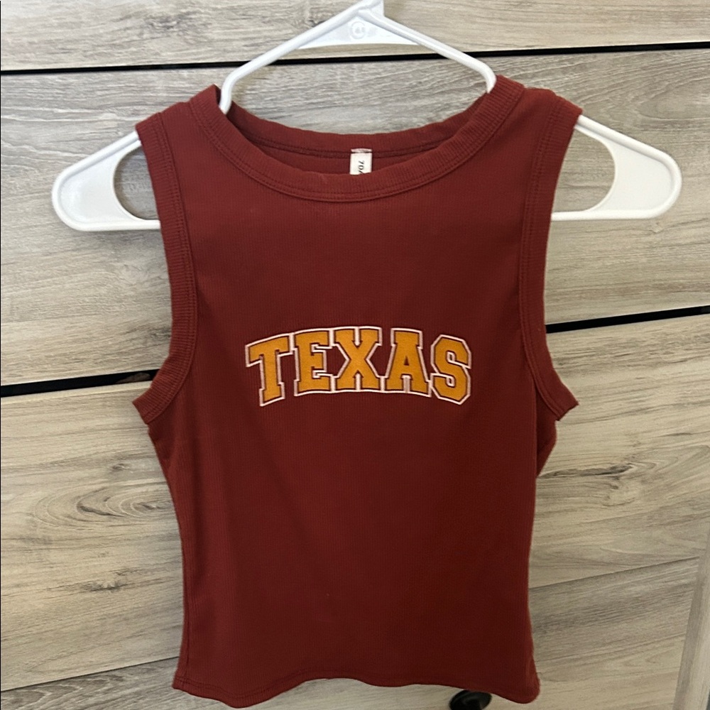 Texas Sleeveless Top - Red